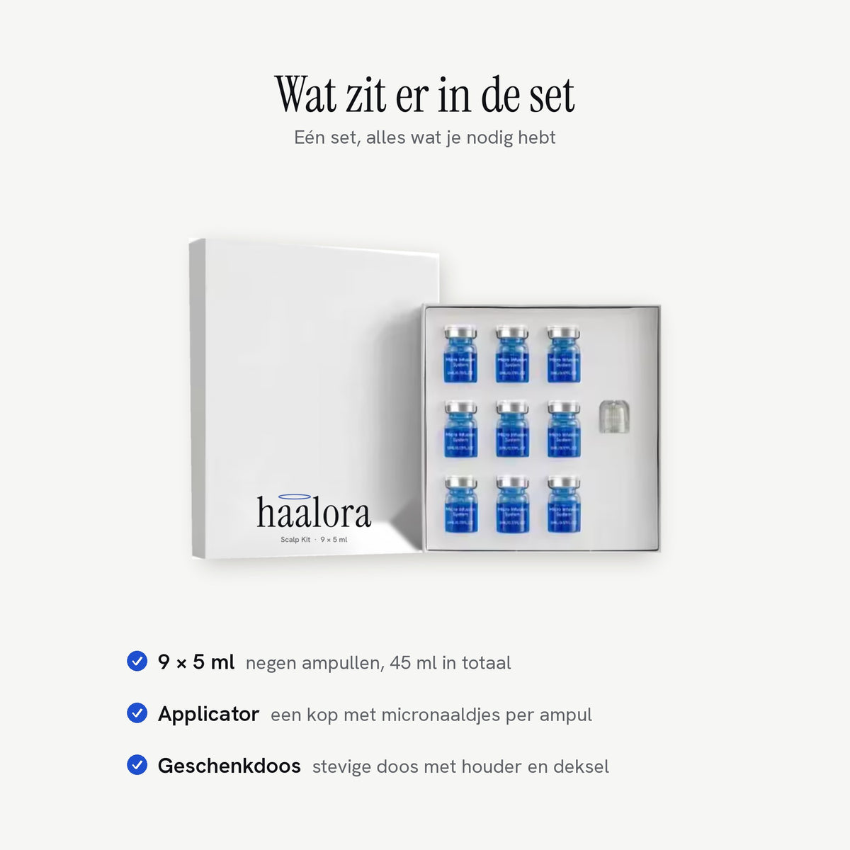Haalora Scalp Kit – wat zit er in de doos